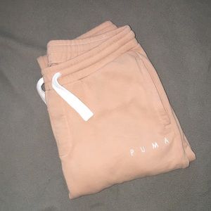 puma pink sweatpants